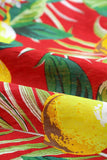 MC255548-3-S, MC255548-3-M, MC255548-3-L, MC255548-3-XL, MC255548-3-2XL, Red Mens Lemon Print Short Sleeve Hawaiian Shirt