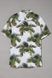MC255551-1-S, MC255551-1-M, MC255551-1-L, MC255551-1-XL, MC255551-1-2XL, White Men Short Sleeve Casual Hawaiian Shirt