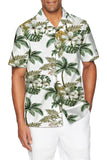 Hibiscus Print Hawaiian Short Sleeve Men's Shirt