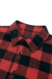 MC255148-3-S, MC255148-3-M, MC255148-3-L, MC255148-3-XL, MC255148-3-2XL, Red Men Button Front Gingham Shirt