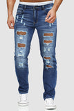 MC783111-4-S, MC783111-4-M, MC783111-4-L, MC783111-4-XL, MC783111-4-2XL, Sky Blue men's denim ripped trousers