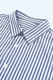 MC255631-5019-S, MC255631-5019-M, MC255631-5019-L, MC255631-5019-XL, MC255631-5019-2XL, Men's Casual Striped Button Down Shirts Long Sleeve Slim Fit Dress Shirts Untucked Shirts
