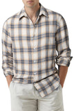 Men's Plaid Print Button Up Long Sleeve Shirt