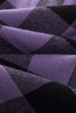 MC851188-8-S, MC851188-8-M, MC851188-8-L, MC851188-8-XL, MC851188-8-2XL, Purple  Plaid Printed Mens Hooded Shacket