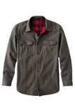 Men's Canvas Flannel Lined Shirt Jacket
