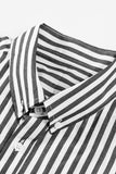 MC255645-2-S, MC255645-2-M, MC255645-2-L, MC255645-2-XL, MC255645-2-2XL, Black striped shirt