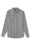MC255645-2-S, MC255645-2-M, MC255645-2-L, MC255645-2-XL, MC255645-2-2XL, Black striped shirt
