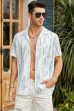 MC255674-1-S, MC255674-1-M, MC255674-1-L, MC255674-1-XL, MC255674-1-2XL, White Hawaiian shirt