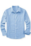 MC255679-4-S, MC255679-4-M, MC255679-4-L, MC255679-4-XL, MC255679-4-2XL, Sky Blue plaid shirt