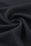 LC6412088-2-S, LC6412088-2-M, LC6412088-2-L, LC6412088-2-XL, Black High-waisted cutout neckline jumpsuit