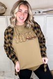 LC25220925-16-S, LC25220925-16-M, LC25220925-16-L, LC25220925-16-XL, Khaki Western YALL Boots Graphic T-shirt