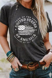 US Flag Graphic Patriot Short Sleeve T Shirt