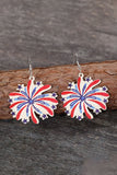 Women's Independence Day Wooden Earrings