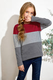 Girls Colorblock Crewneck Sweatshirt