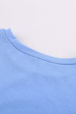 Side Button Detail Short Sleeve T Shirt for Little Girls