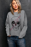 Grey Skull Sketch Sweatshirt