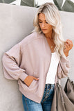 Pink Black/Pink/Gray Too Soft Pocketed Bomber Jacket LC85327-10