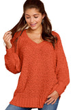 Orange Pink/Khaki/Apricot Chill in The Air Sweater LC270016-14