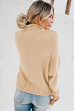 Apricot Women's Fashion Cable Knit Turtleneck Sweater Casual Thick Tops Long Sleeve Pullover LC270118-18