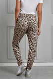 Khaki White/Gray/Khaki Casual Skinny Leopard Print Pants LC77289-16