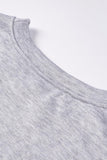 Gray Women's Fashion Cartoon Pattern Long Sleeve Crew Neck Top LC253199-3011