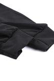 Black Green/Blue/Black Deep V-neck Sleeveless Solid Jumpsuit LC641376-2