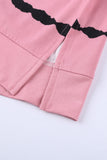 Pink Green/Pink/Gray/Black Tie-dye Stripe Casual T-Shirt LC2521960-10