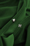 Green Green/Blue/Black Deep V-neck Sleeveless Solid Jumpsuit LC641376-9