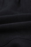 Black Black/Khaki/Green Linen Cotton Pocketed Flutter Shorts LC77241-2