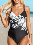 Women's One-Piece Swimsuits Floral Sleeveless Padded Spaghetti Casual One-Piece Swimsuit