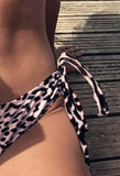 Leopard Women's Bikinis Leopard Sleeveless Adjustable V Neck Padded Vacation Sexy Bikini LC431103-20