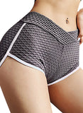 Gray Women's Shorts Solid Mid Waist Sporty Shorts LC263696-11
