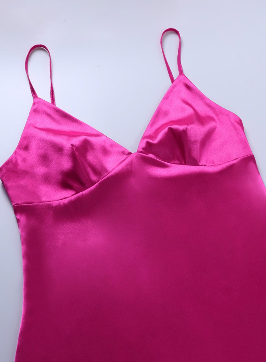 Rose Women's Dresses Satin Split Cami Maxi Dress LC615687-6
