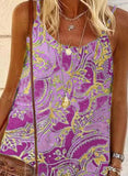 Purple Women's Dresses Tribal Print Cami Mini Dress LC227613-8