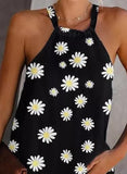 Women's Daisy And Stripes Printed Cami Top