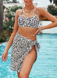 Leopard Women's Bikinis Sets Leopard Three-piece Sexy Bikini LC412294-20