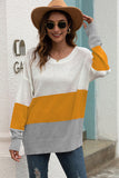 Yellow Striped knit pullover LC2519997-7