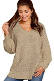 Brown Pink/Khaki/Apricot Chill in The Air Sweater LC270016-1017