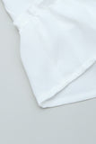 White White/Black/Red/Yellow/Pink Spaghetti Straps V Neck Lace Bodice Ruffled Mini Dress LC225156-1