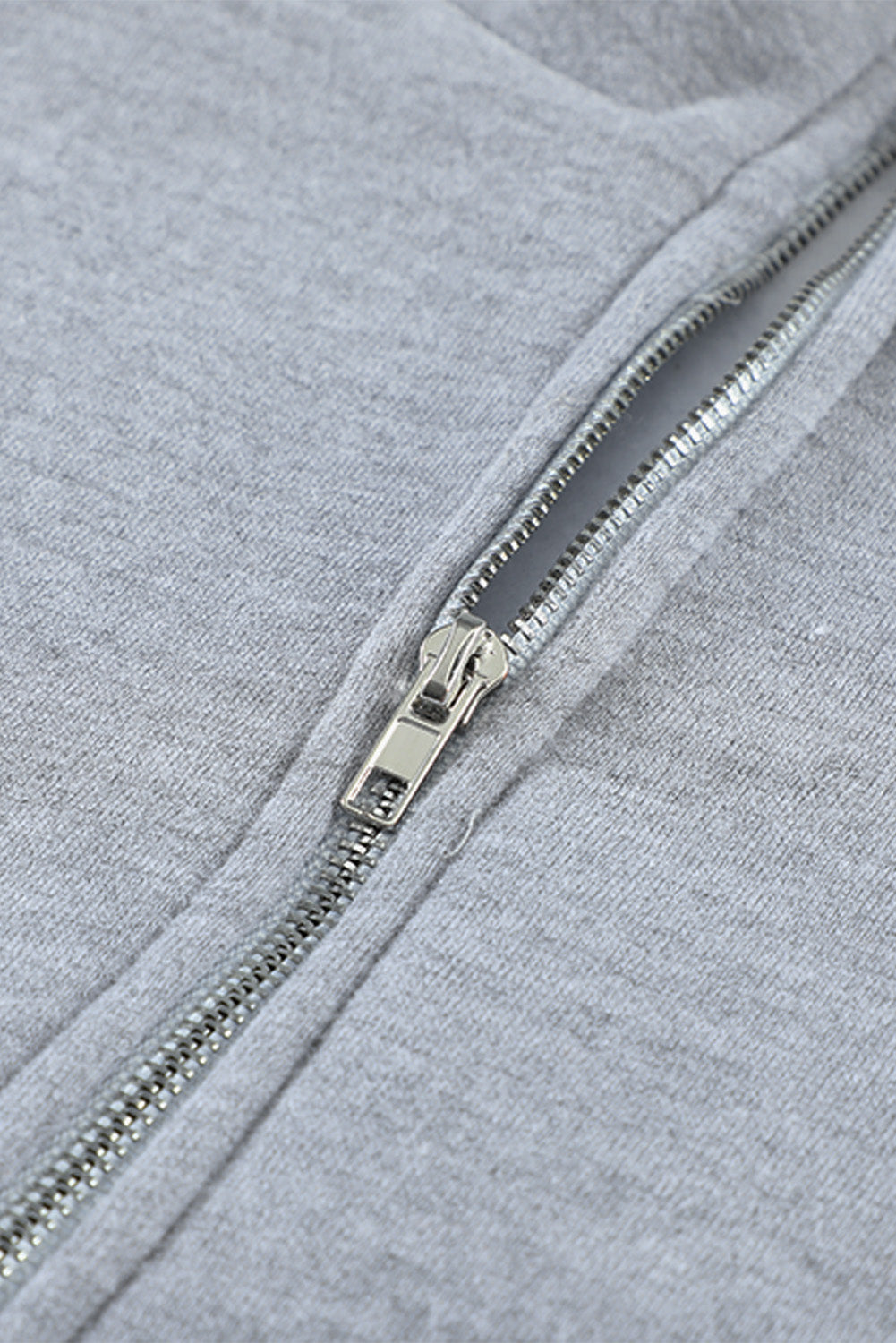 Gray Black/Red/Pink/Gray/Brown Zipped Collar Sweatshirt LC2537889-11