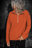 Brown Black/Red/Pink/Gray/Brown Zipped Collar Sweatshirt LC2537889-17