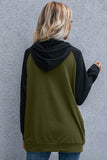 Green Contrasting color sweater dress LC2210242-9