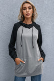 Gray Contrasting color sweater dress LC2210242-11