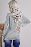Gray Black/Blue/Green/Pink/Gray Zip Pullover Long Sleeve Collar Sweatshirt LC2538527-11