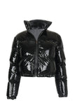 Black Cotton-padded jacket LC856056-2