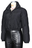 Black Short women's cotton jacket LC856057-2