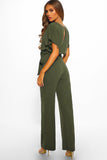 Green Black/Blue Oh So Glam Belted Wide Leg Jumpsuit LC64520-9