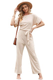 Apricot Black/Blue Oh So Glam Belted Wide Leg Jumpsuit LC64520-18