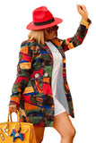 Multicolor women coat LC8512060-22