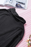 Black Black/Grey Shawl Neckline Open Front Cardigan LC8511697-2